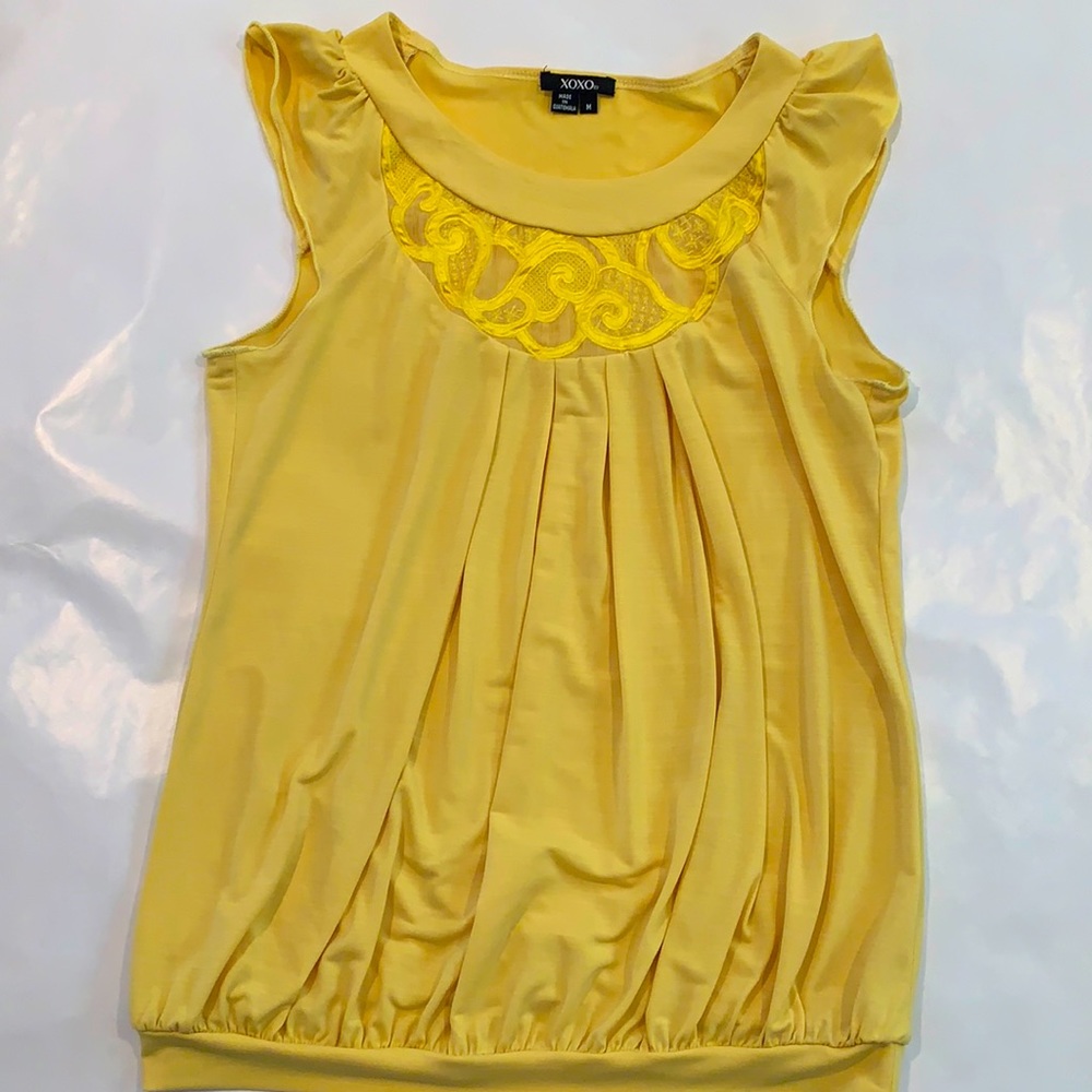 Yellow Sleeveless Top